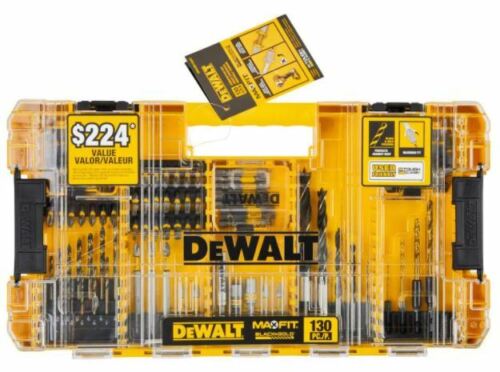 DeWALT Maxfit Titanium & Black Oxide Drill & Steel Screwdriving 130 Piece - NEW - Picture 4 of 4