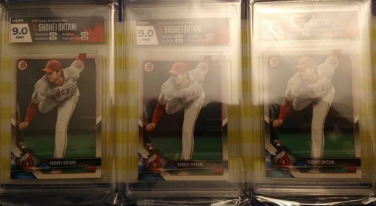 SIX 2018 bowman #49 Shohei Ohtani HGA 9 Mint True Rookie