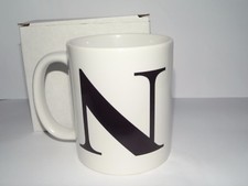  SINGLE INITIAL LETTER COFFEE MUGS 