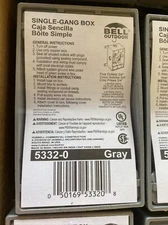 Bell outdoor Single-Gang box five outlets 3/4”