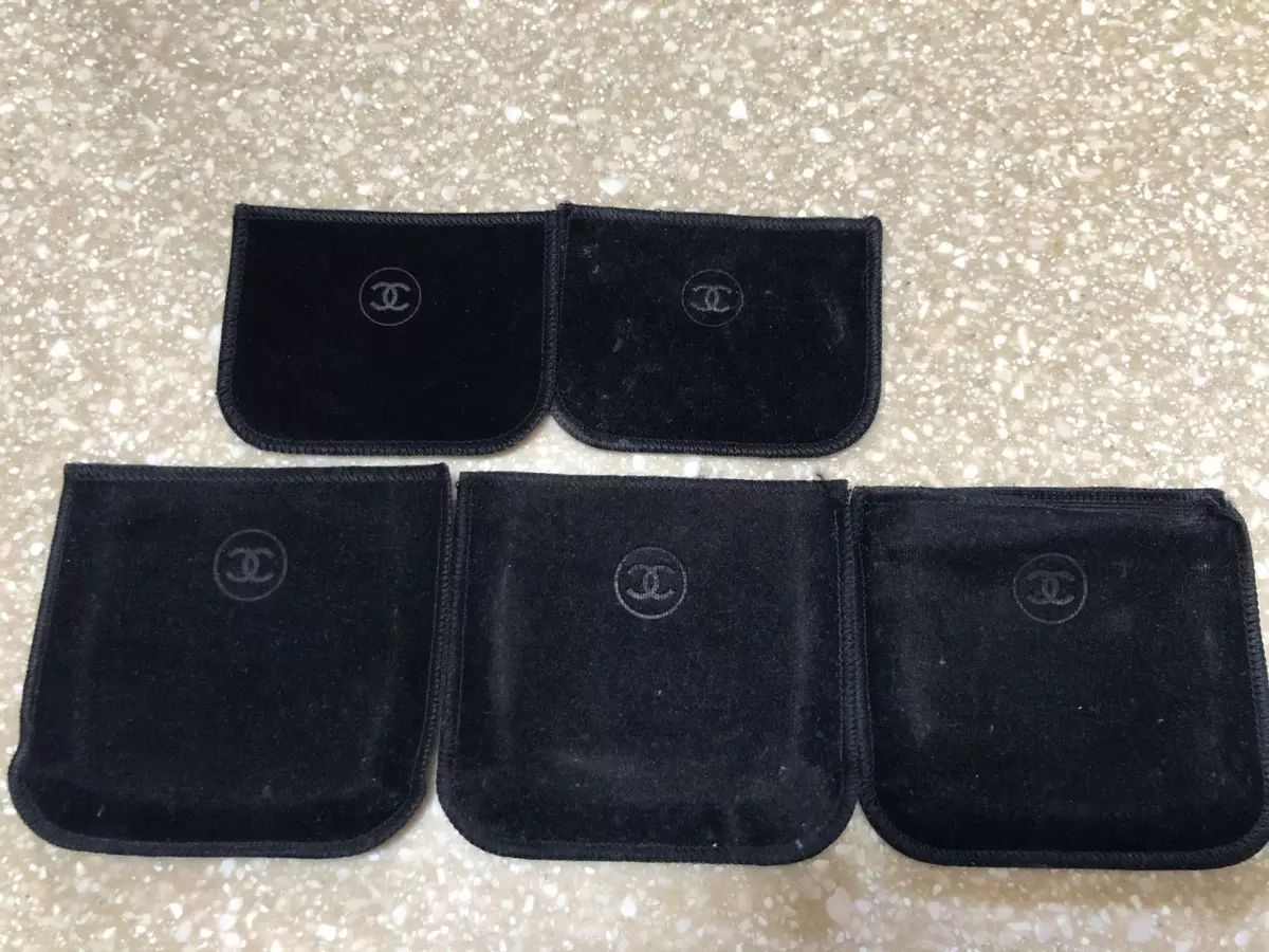 Chanel Logo Rare Vintage Small Dust bags Jewelry Earrings Ring or