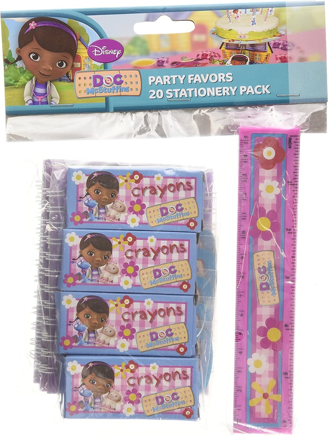Disney Junior Amscan Doc McStuffins 20-Piece Stationery Pack Party Accessory