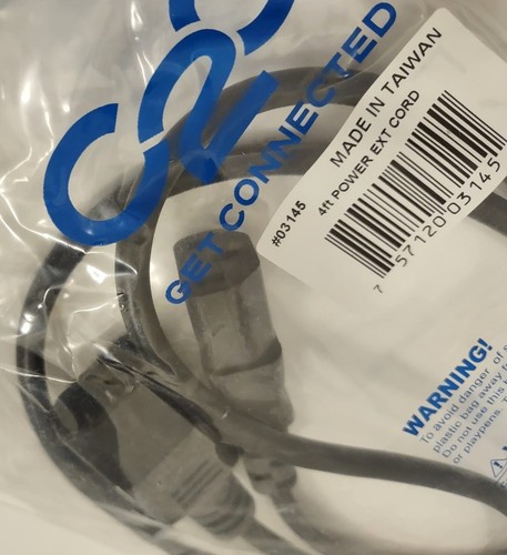 Lot of 5 from 4ft Power Extension Cord, Computer Power Cord Extension, Printer - 第 5/6 張圖片