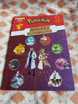 Mini Dex Box Livre Pokémon Minidex Region PALDEA 9ème Génération Pokedex Manga Kids ...
