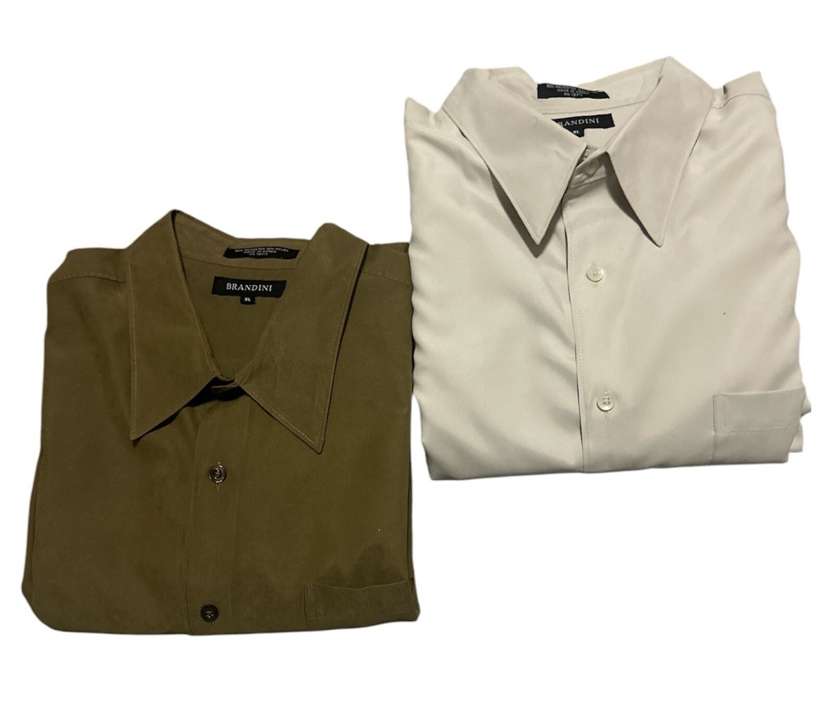 brandini dress shirts Brandini Men's Button Up 2XL Cotton Blend Long Sleeve Dress Shirt