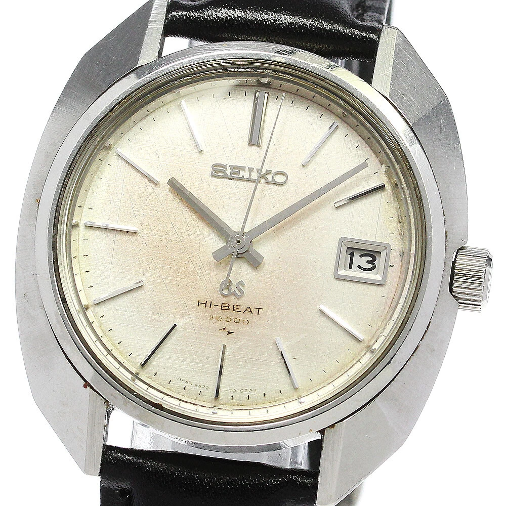 SEIKO Grand Seiko High Beat 4522 7000 Date Silver Dial Hand Winding Men s 756594