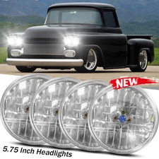 DOT for Chevy 3100 Truck 1958 1959 5.75" Round Headlights High Low Beam
