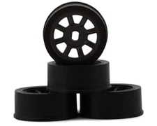 Kyosho AWD Watanabe Eight Spoke Wheels (Black) (4) (0mm Offset) [KYOMDH020GM]