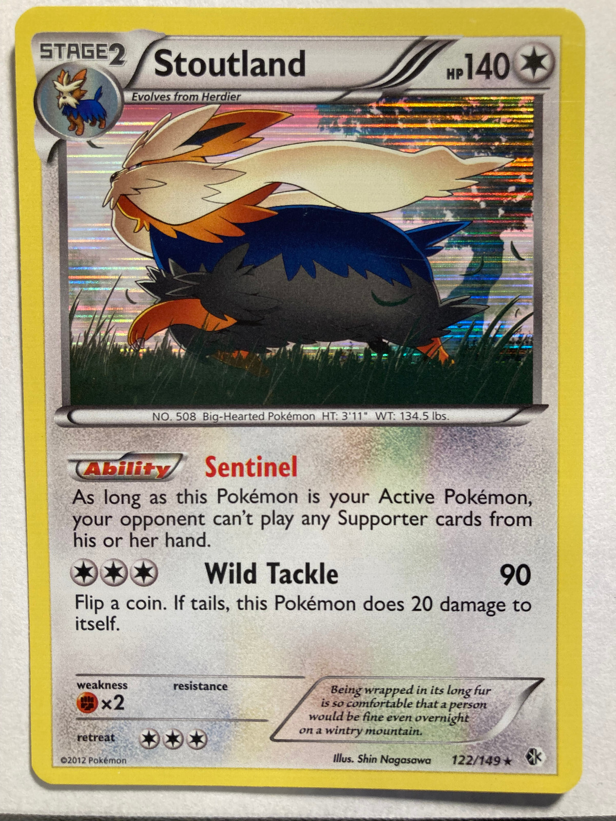 Stoutland 122/149 Boundaries Crossed - Holo - Pokemon - LP