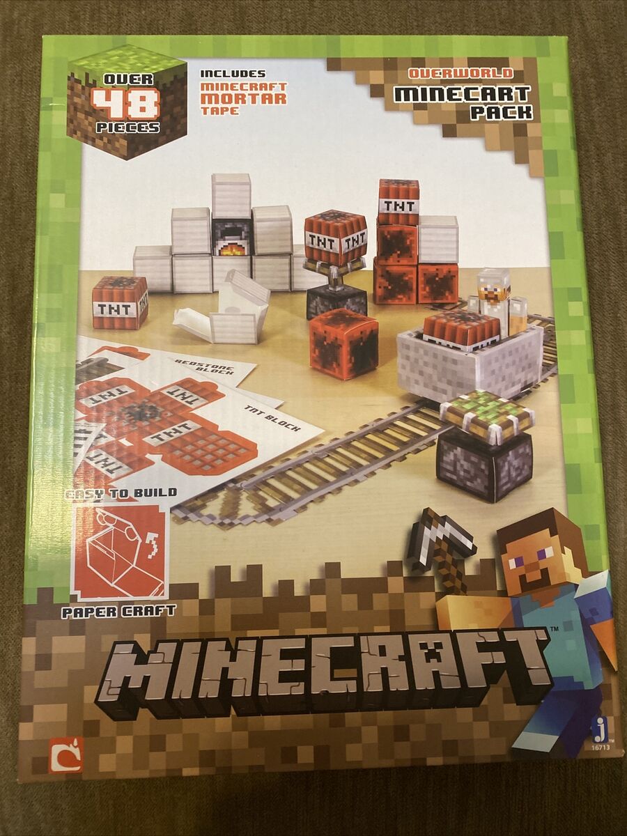  Minecraft Papercraft - Minecart Set, Over 48 Piece