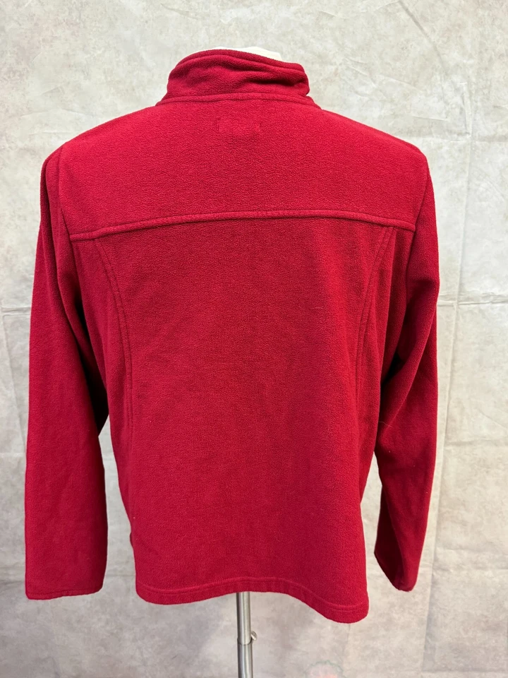 Merona Women's Red Fleece Full Zip Jacket Size XXL - Image 4 of 4