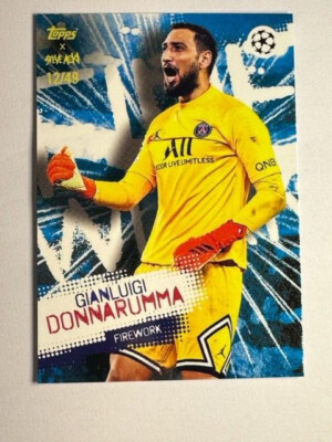 Topps Steve Aoki 21/22 UEFA Champions League Paris PSG Gianluigi Donnarumma /49
