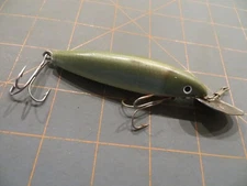 Vintage Cisco Kid Minnow - Green & White - 4 1/4 inch