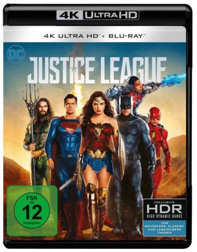Justice League (4K Ultra-HD + 2D Blu-ray) [Blu-ray] (4K UHD Blu-ray) (UK IMPORT) - Afbeelding 1 van 2