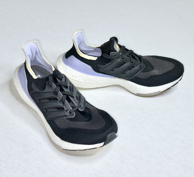 Adidas ULTRABOOST 21 Women's Running Shoe Black Violet Tone Sz 8.5 B10