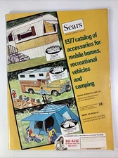 Sears Camping RV Mobile Home Catalog 1977 Craftsman Hillary Tent Groovy Fun