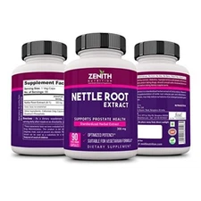 Zenith Nutrition Nettle Root Extract 300 mg with Bio Enhancer 90 Veg Capsules FS