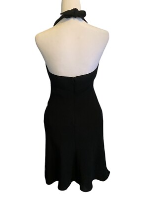 Jones New York Knee Length Black Halter Cocktail Dress with Beaded Detail  NWT | eBay