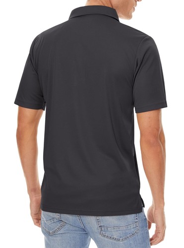 Men's Casual Polo Shirts Short Sleeve Quick Drying Outdoor Golf Sport Work Tops - Picture 29 of 126