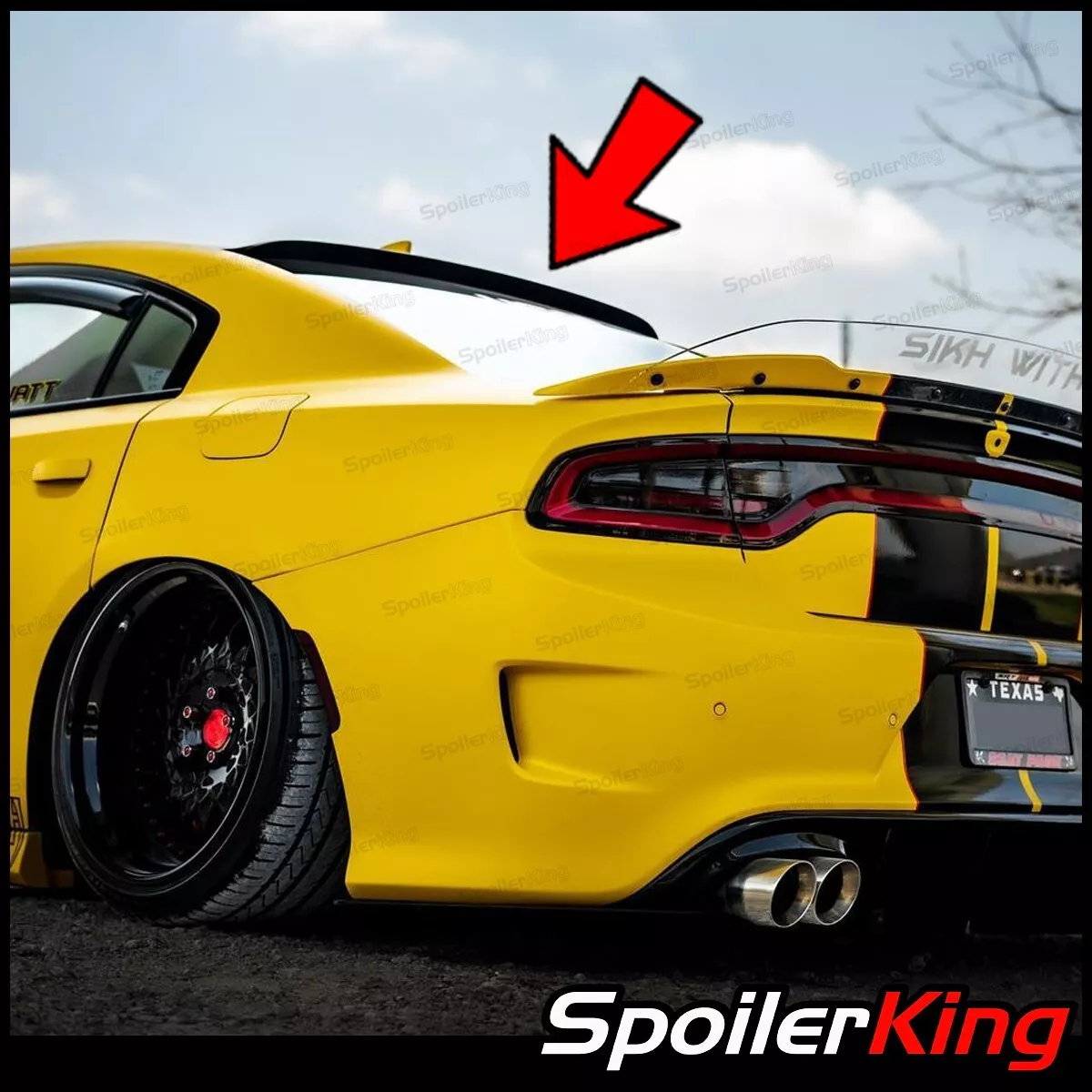 Roof spoiler cheap dodge charger