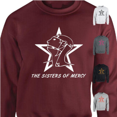 Sisters of Mercy Simon Pegg Retro 80s ScreenPrinted SweatShirt