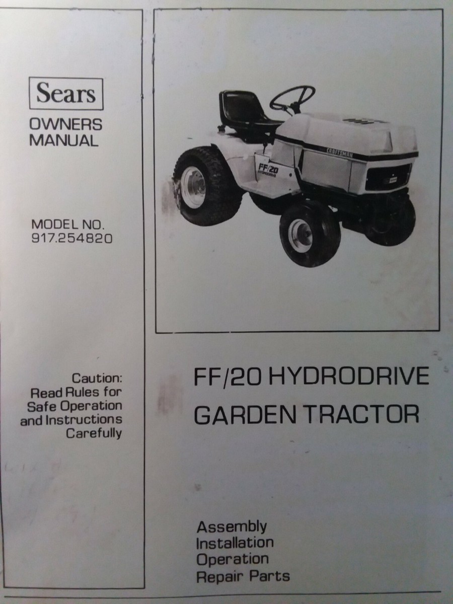 Mower Parts Sears Riding Mower Repair Craftsman Tractor Parts Manual
