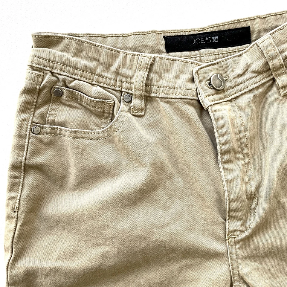 Joe’s Jeans Niñas 16 Graham Lavado Tostado Tiro Medio Ajustado Enrollable Elastizado Denim Foto 3 de 4