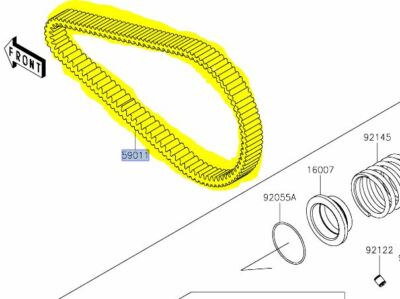Genuine OE Kawasaki Teryx KRX KRX4 1000 Replacement CVT Drive Belt
