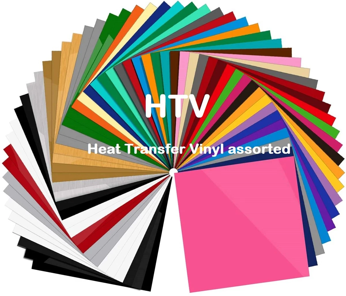 HTV Heat Transfer Vinyl: 15 Pack Iron on Vinyl Sheets