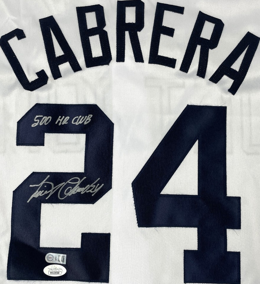 Tigers Cabrera Jersey Miguel Cabrera Autographed Detroit Gray