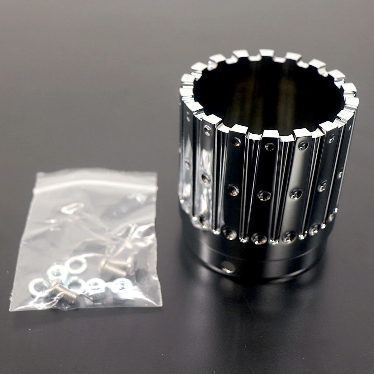 OEM Rush Motorcycle Exhaust Endcap 3.5