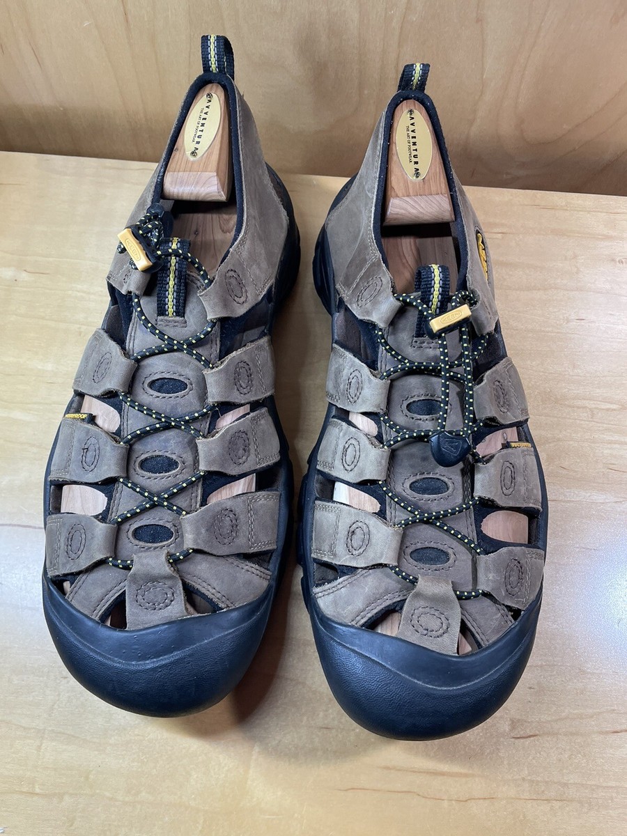 Keen Newport Waterproof Tan Leather Sandals Size 13 Hiking  display picture 2