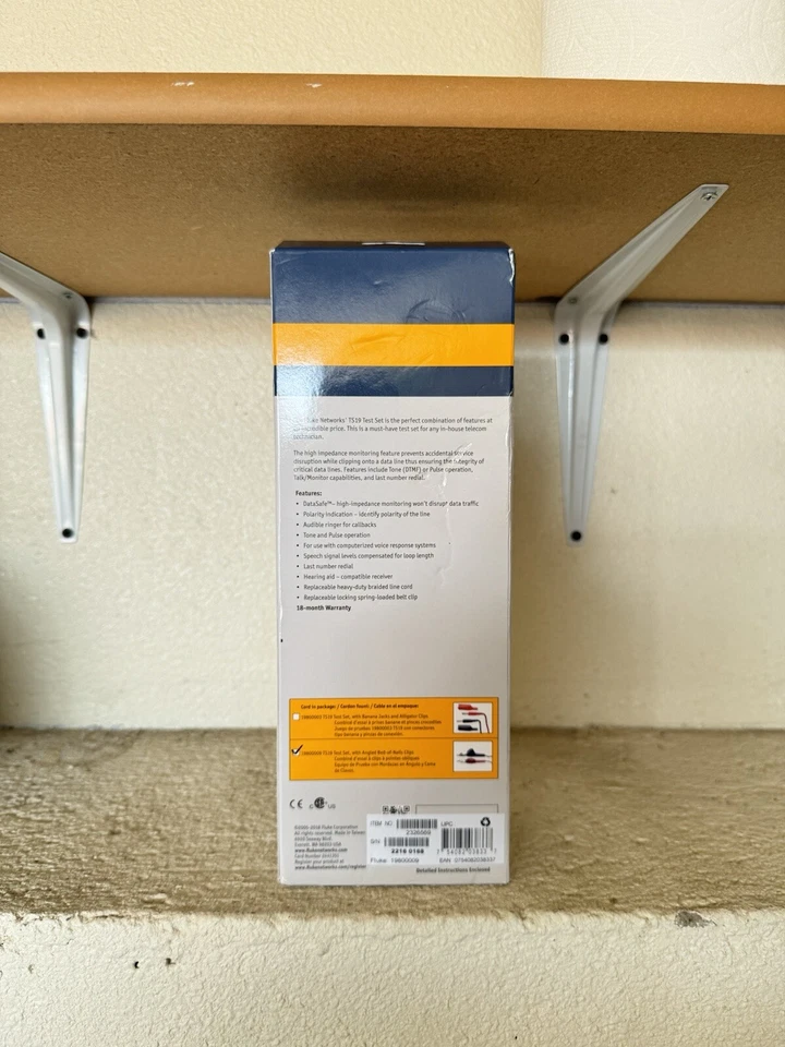 Fluke Networks Ts19 Telephone Fax Test Set W/ Angled Bed-of-nail Clips - Image 2 of 3