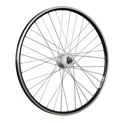 Laufrad 28 Zoll Vorderrad Hohlkammer Felge geöst Shimano Dynamo DH-C3000 schwarz