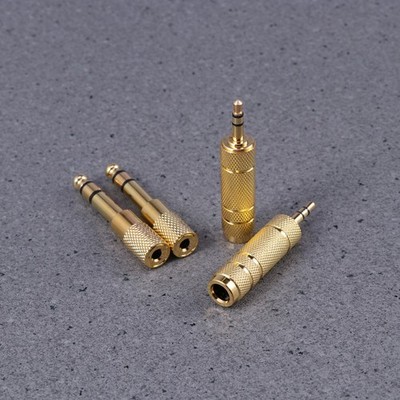 4 Pcs Microphone Jack Adapter Male to Female Socket Audio Headphone