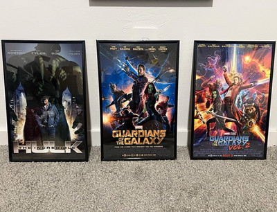 Marvel 11X17 Framed Poster Lot of 3Hulk/Guardians of the Galaxy Vol. 1 & 2