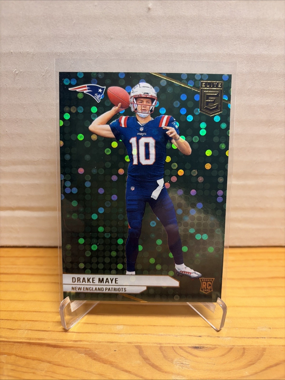 2024 Panini Donruss Elite - Rookie Drake Maye #185 Green Disco (RC)