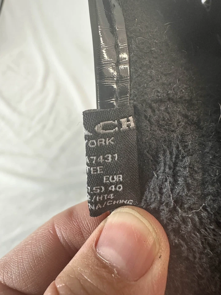 Coach Tristee дождя ботинки коричневый подпись логотип изолированный шнурует вверх женщин Sz 10B - Изображение 3 из 4