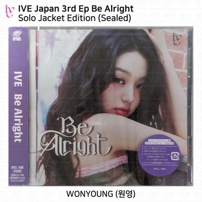 IVE Japan 3rd EP Be Alright Solo Jacket Edition / Standard Edition