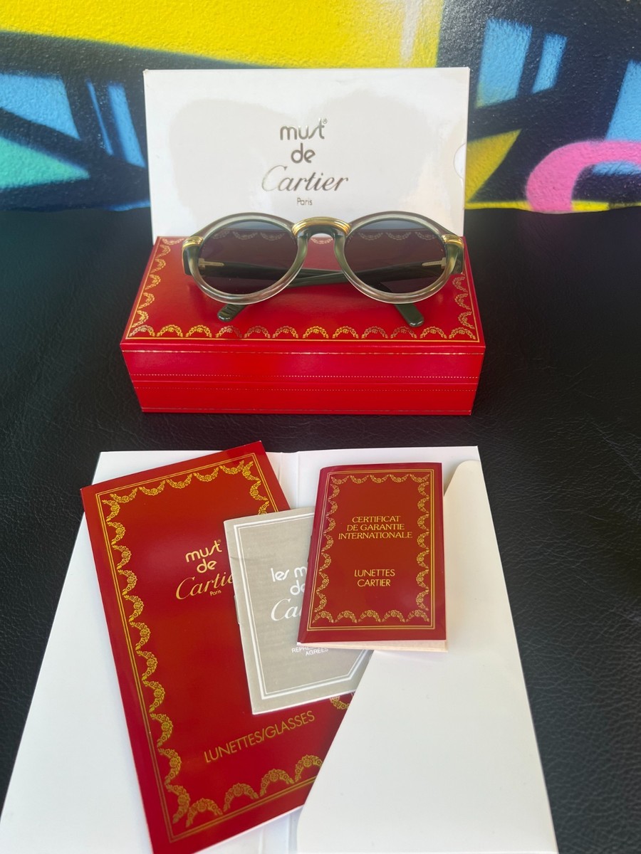 Must de Cartier – Cabriolet Vintage Sunglasses 1991 | Vert | 49-20