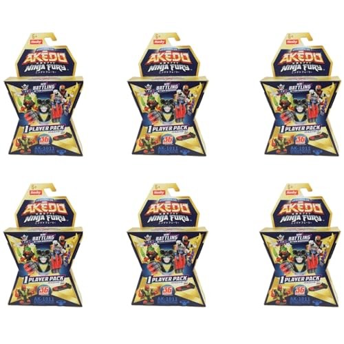 Hashi Top-in AKEDO S7 Ninja Fury W2 6pc Set LEGENDS OF AKEDO