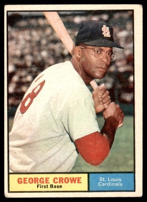 1961 Topps #52 George Crowe St. Louis Cardinals