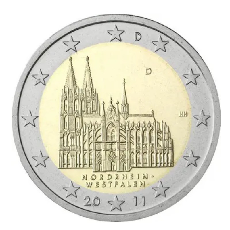 2 euros commémoratives Allemagne 2011 Rhénanie du Nord, Westphalie - les 5 ateli