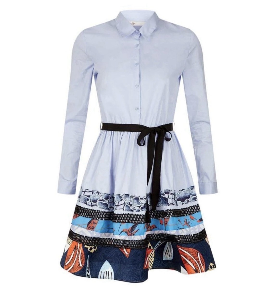 Maje Women's Blue Rafina Long Sleeve Mini Dress Size 2 (medium) | eBay