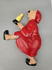 Arnels Race To The Outhouse Man Ceramic Figure Wall Decor