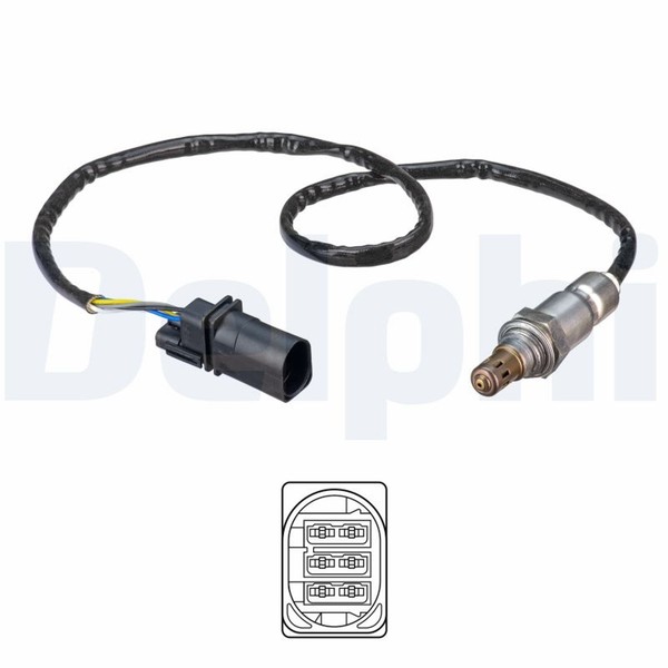 Lambdasonde Sensor Abgassteuerung Delphi ES21303-12B1 FüR Opel Mokka J13 Meriva-image
