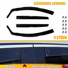 Windabweiser Regenabweiser Windschutz Schwarz mit Clips für VW Polo 2009-2016