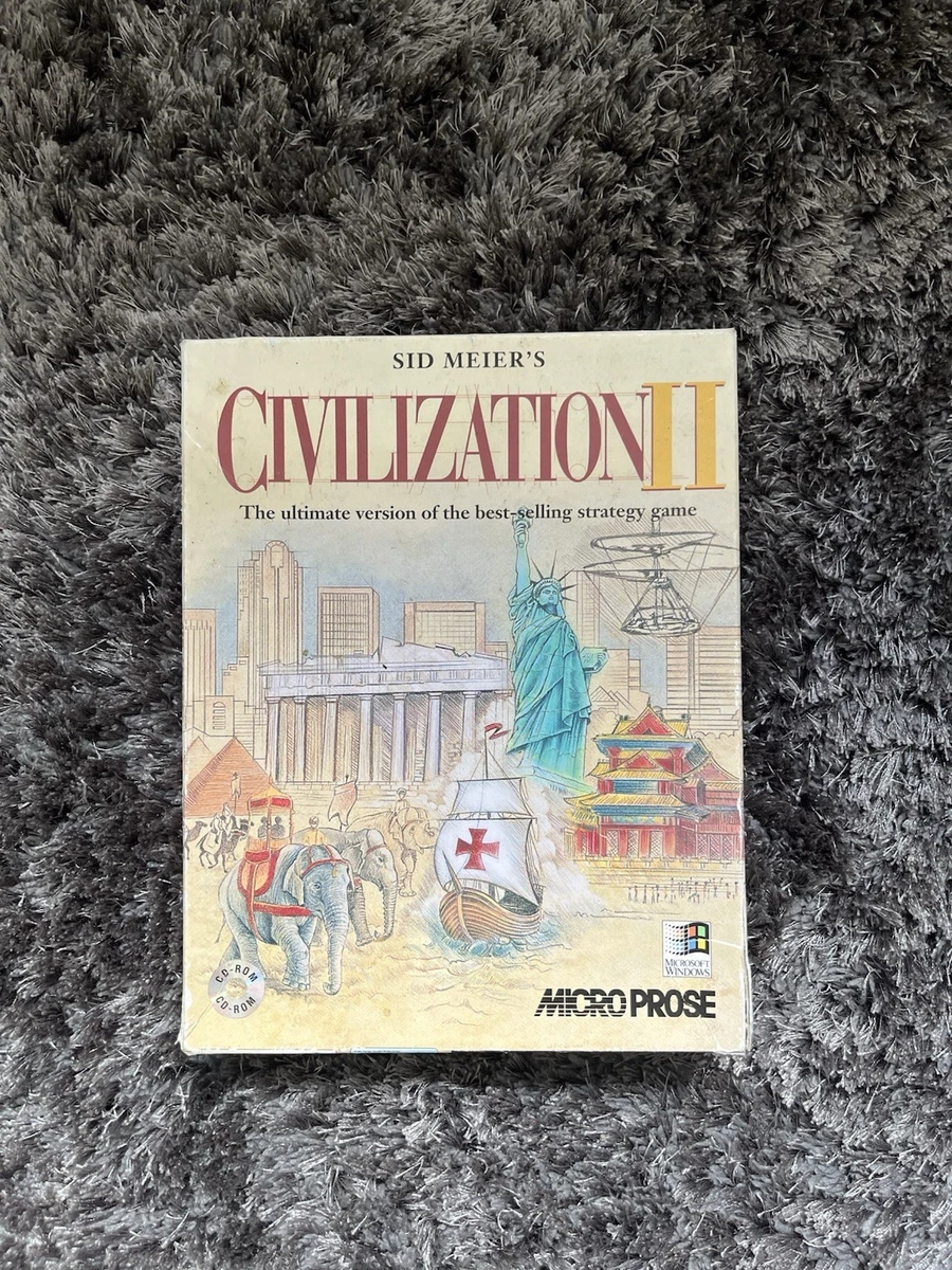 Civilization II – Boîte Carton Originale Et CD-ROM – Version Collection PC
