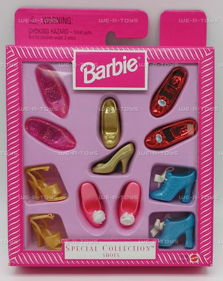 Barbie Colección Especial Muñeca Moda Zapatos 6 Pares Set 1997 Mattel #18299 Nuevo Foto 2 de 3
