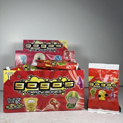 Gogos Crazy Bones Series 1 Booster Pack | 3 Gogos + 3 Stickers